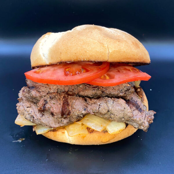 Steak on a Kaiser with Fries and Pop
